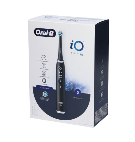 Oral - B IO 6 Black Spazzolino Elettrico + 2 Testine Refill